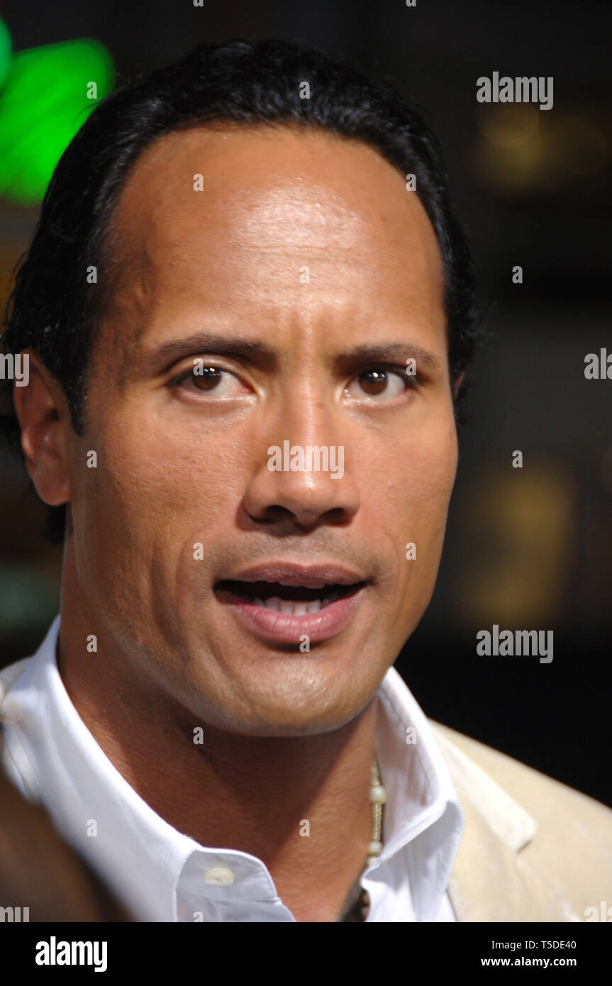 LOS ANGELES, CA. September 05, 2006: Actor DWAYNE JOHNSON, aka "The
