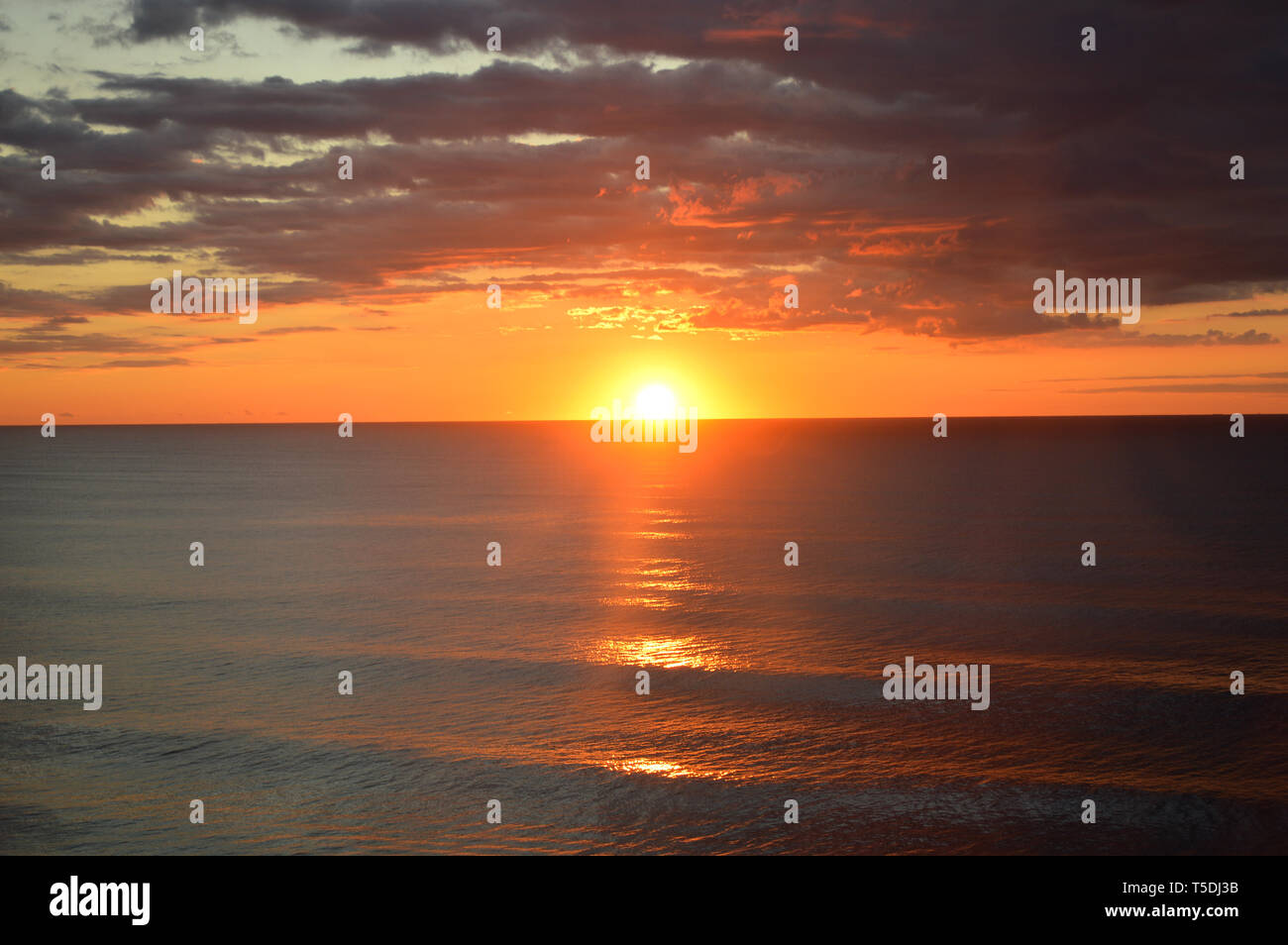 Sunrise over the Atlantic Ocean Stock Photo - Alamy