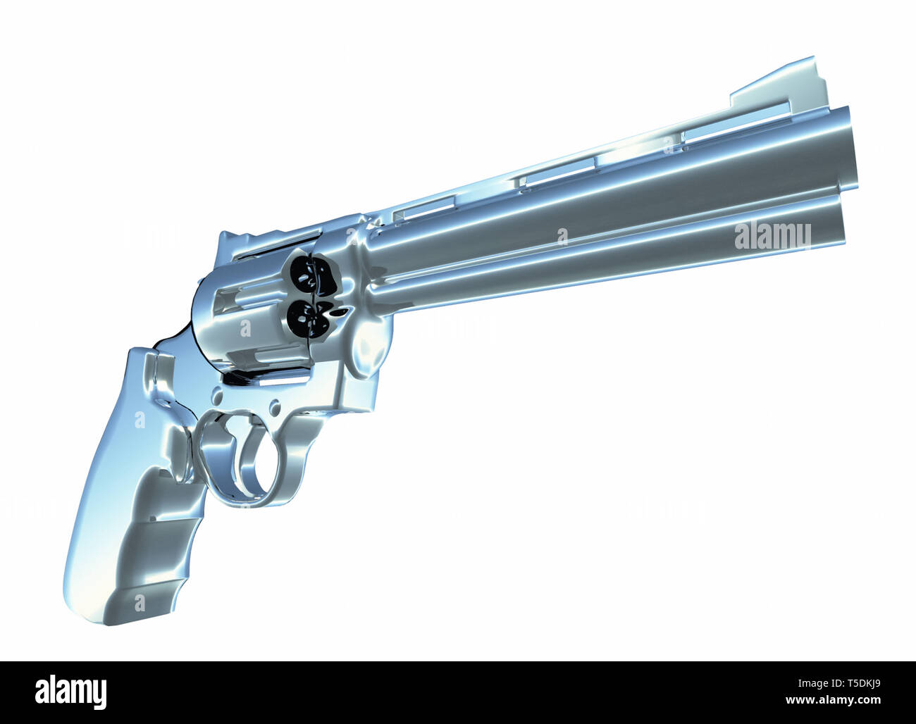 Revolver isolated on white background Stock Photo - Alamy