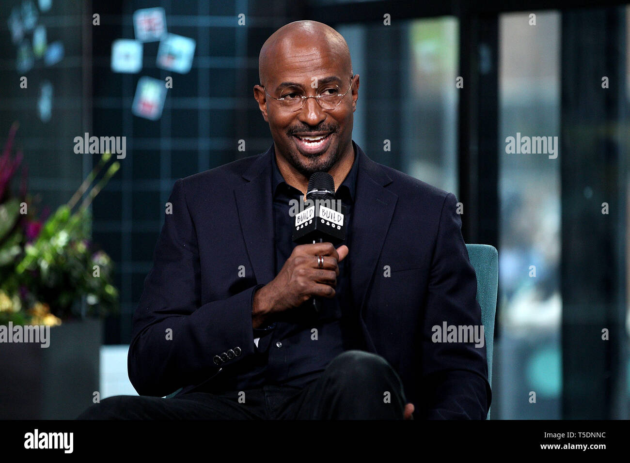 New York, USA. 23 Apr, 2019. Van Jones at BUILD Series, discussing the