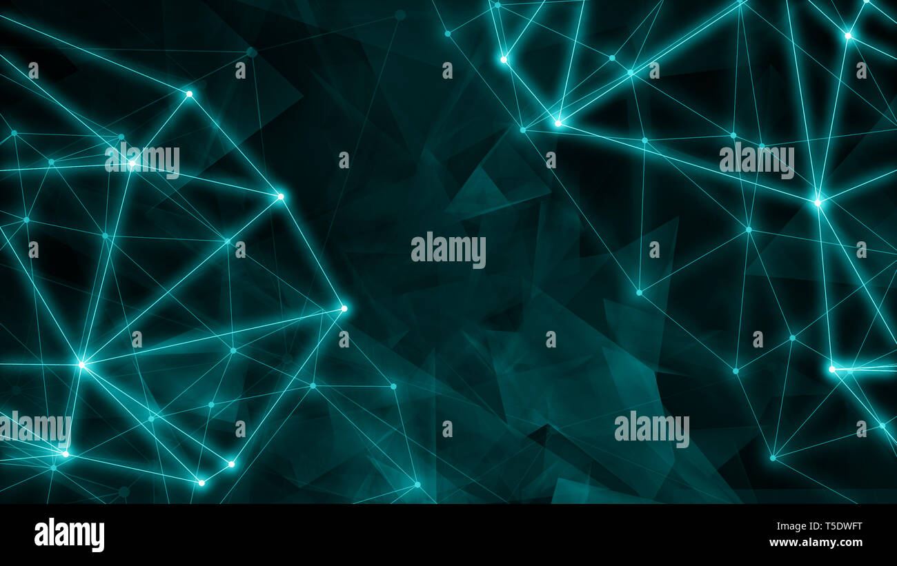 Technology triangles template concept, abstract pattern lines Stock Photo