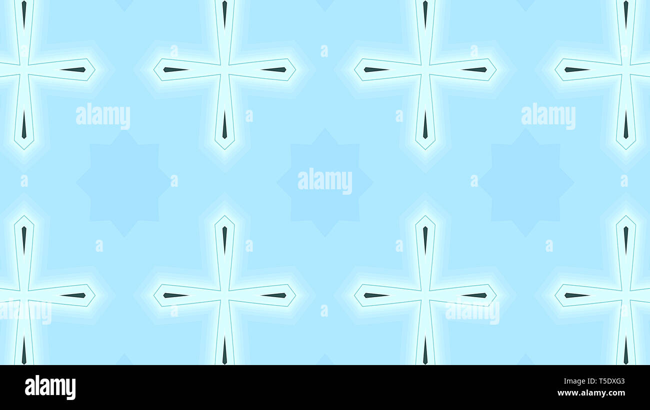 Glowing cross sign. Repeating crosses pattern Stock Photo - Alamy