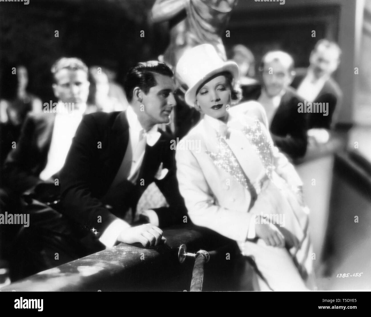 Cary Grant Marlene Dietrich BLONDE VENUS 1932 director Josef von Sternberg Photo by Don English Costumes Travis Banton Paramount Pictures Stock Photo