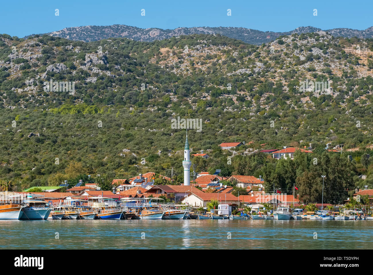 Ucagiz village of Kekova in Turkey Stock Photo