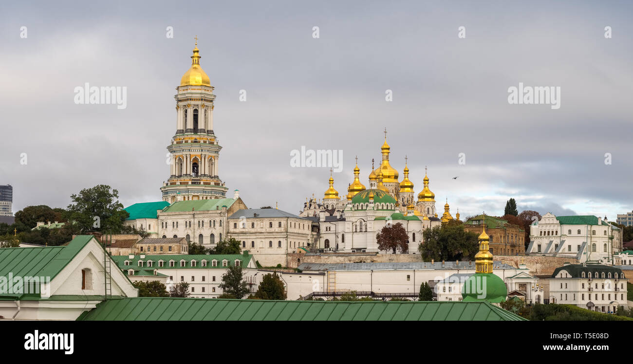 View of the Kiev Pechersk Lavra, the orthodox monastery included in the UNESCO world heritage list in Kyiv, Ukraine Stock Photo