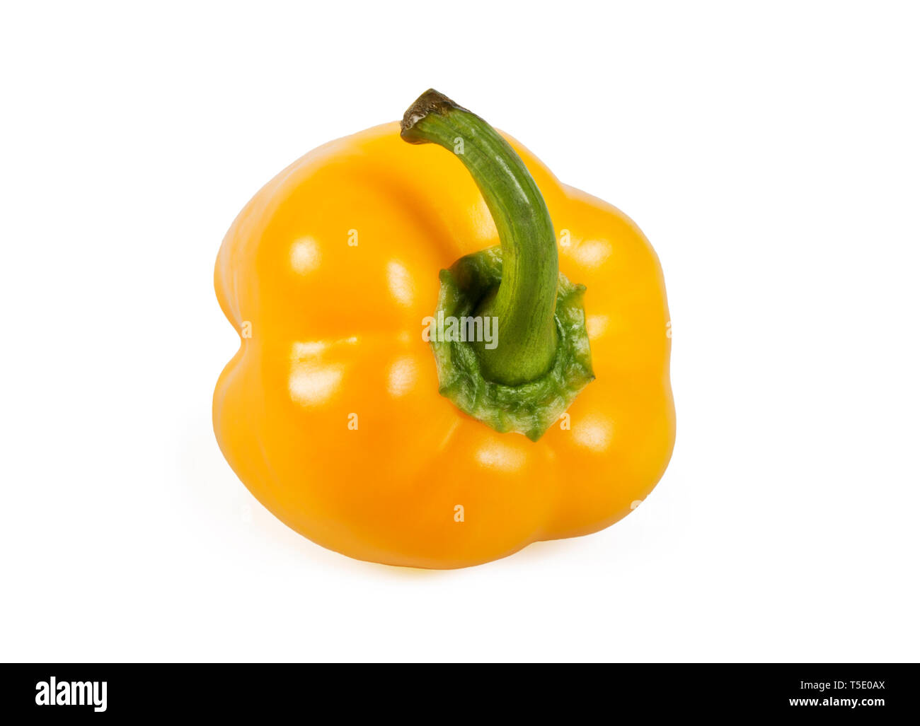Yellow paprika isolated on white background Stock Photo Alamy