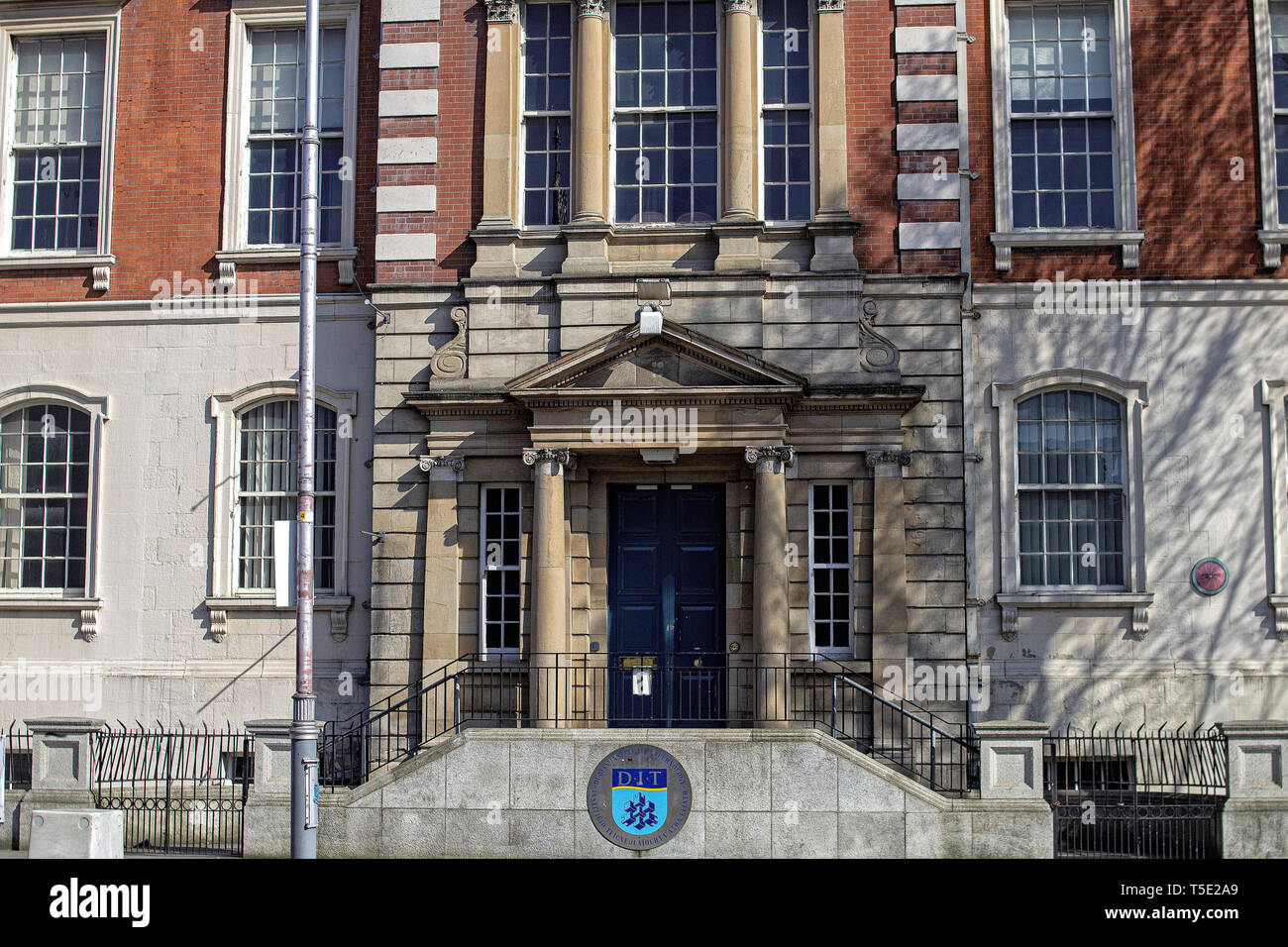 The entrance to Bolton Street College of Technology now part of Dublin Technological University.. Stock Photo