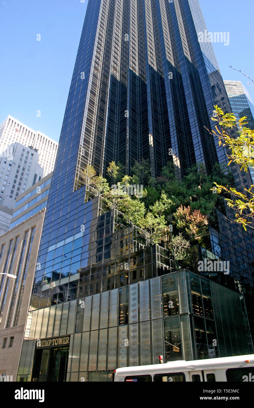 Trump Tower on 5th Ave in New York City, USA Stock Photo