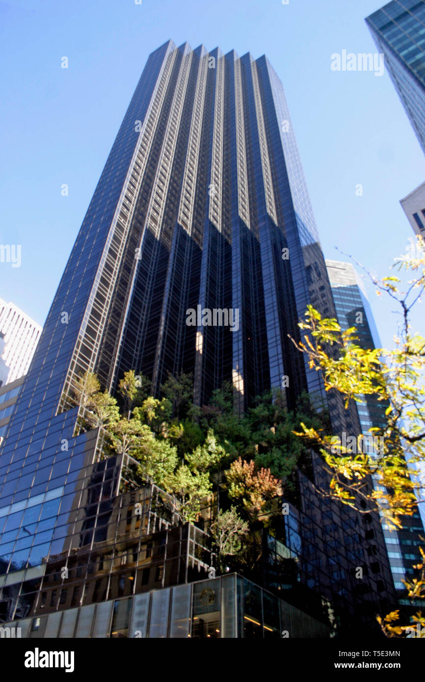 Trump Tower on 5th Ave in New York City, USA Stock Photo