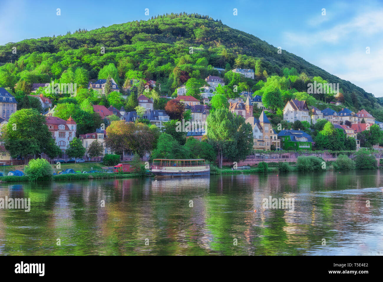 Heidelberg a town on the Neckar in Germany. Stock Photo