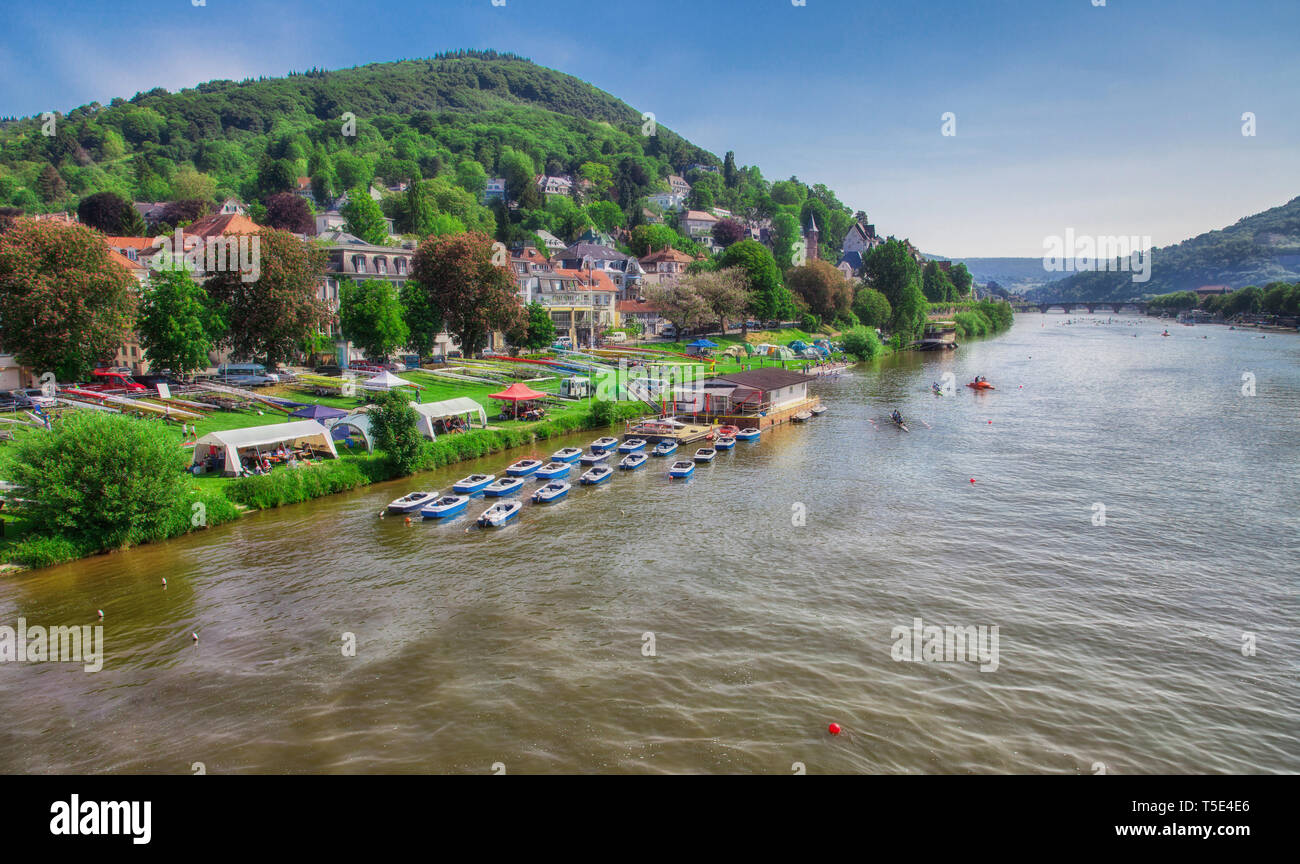 Heidelberg a town on the Neckar in Germany. Stock Photo