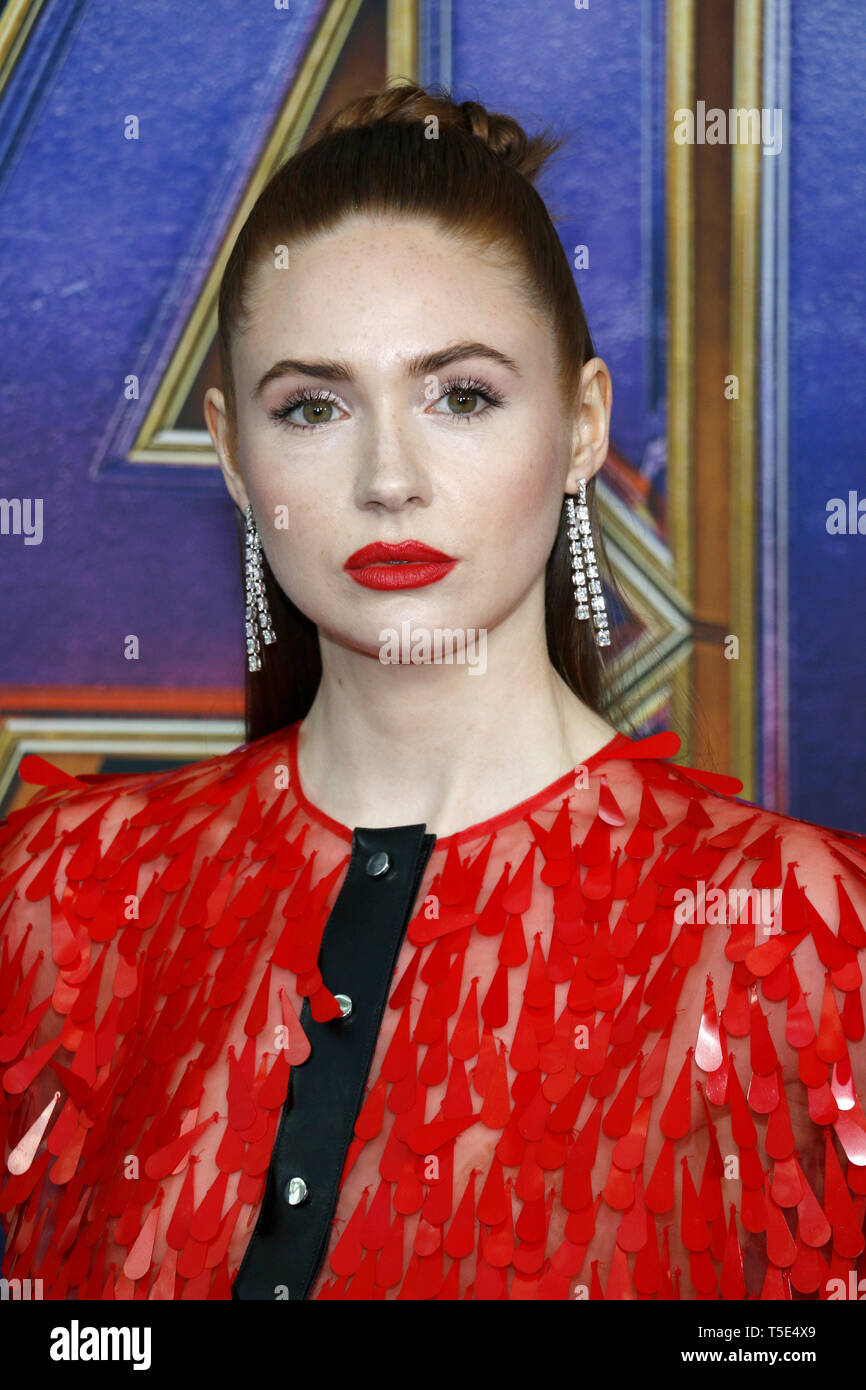 Karen Gillan at the World premiere of 'Avengers: Endgame' held at the ...