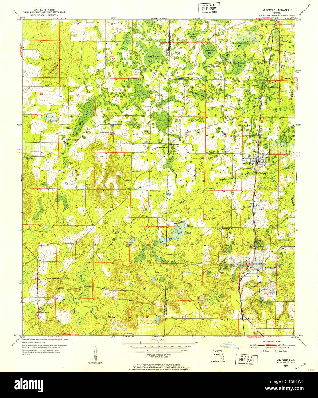 Alford florida map hires stock photography and images Alamy