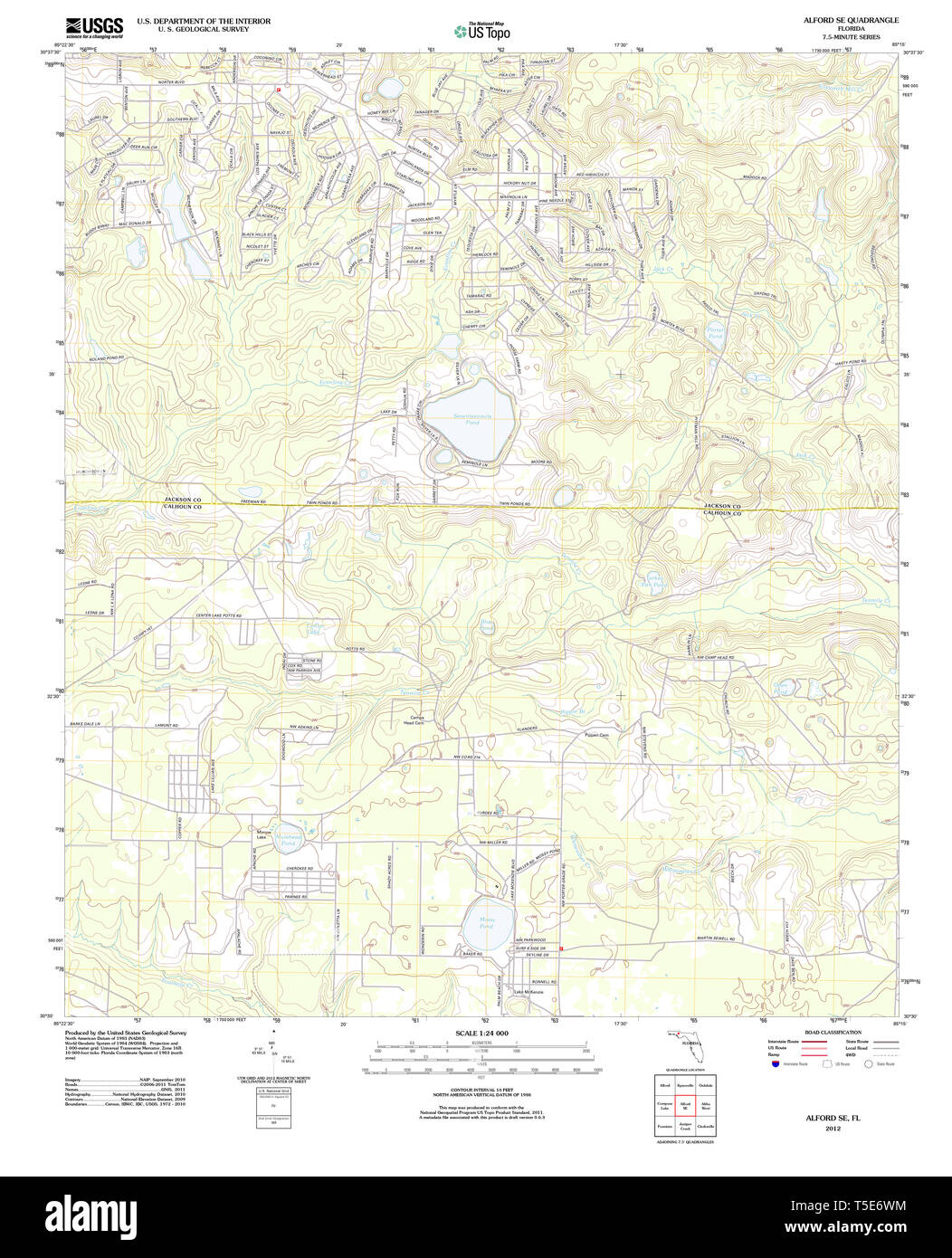 Alford florida map hires stock photography and images Alamy