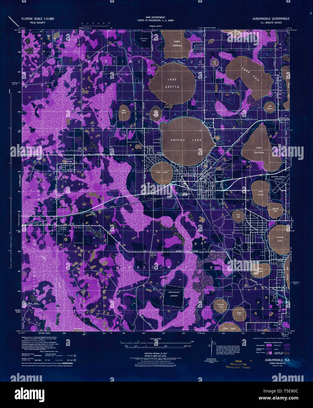 Auburndale map hires stock photography and images Alamy