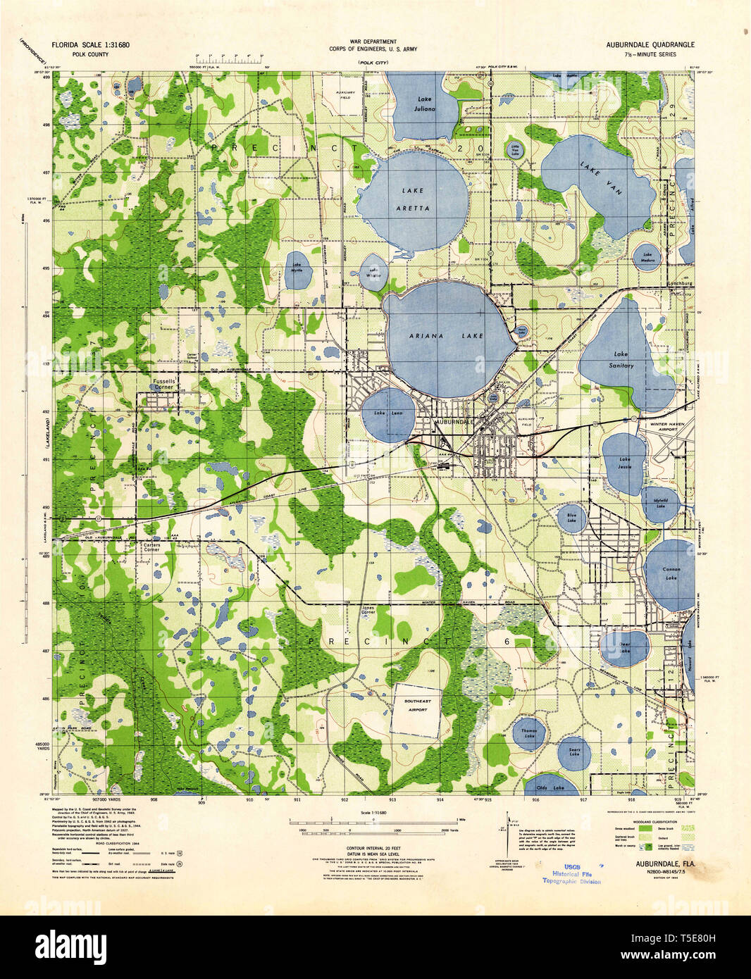 Auburndale map hires stock photography and images Alamy