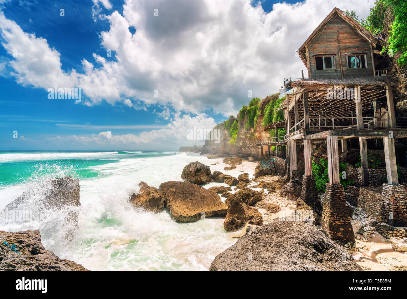 Nature Landscape tropical beach Pantai Cemongkak in Bali, Indonesia