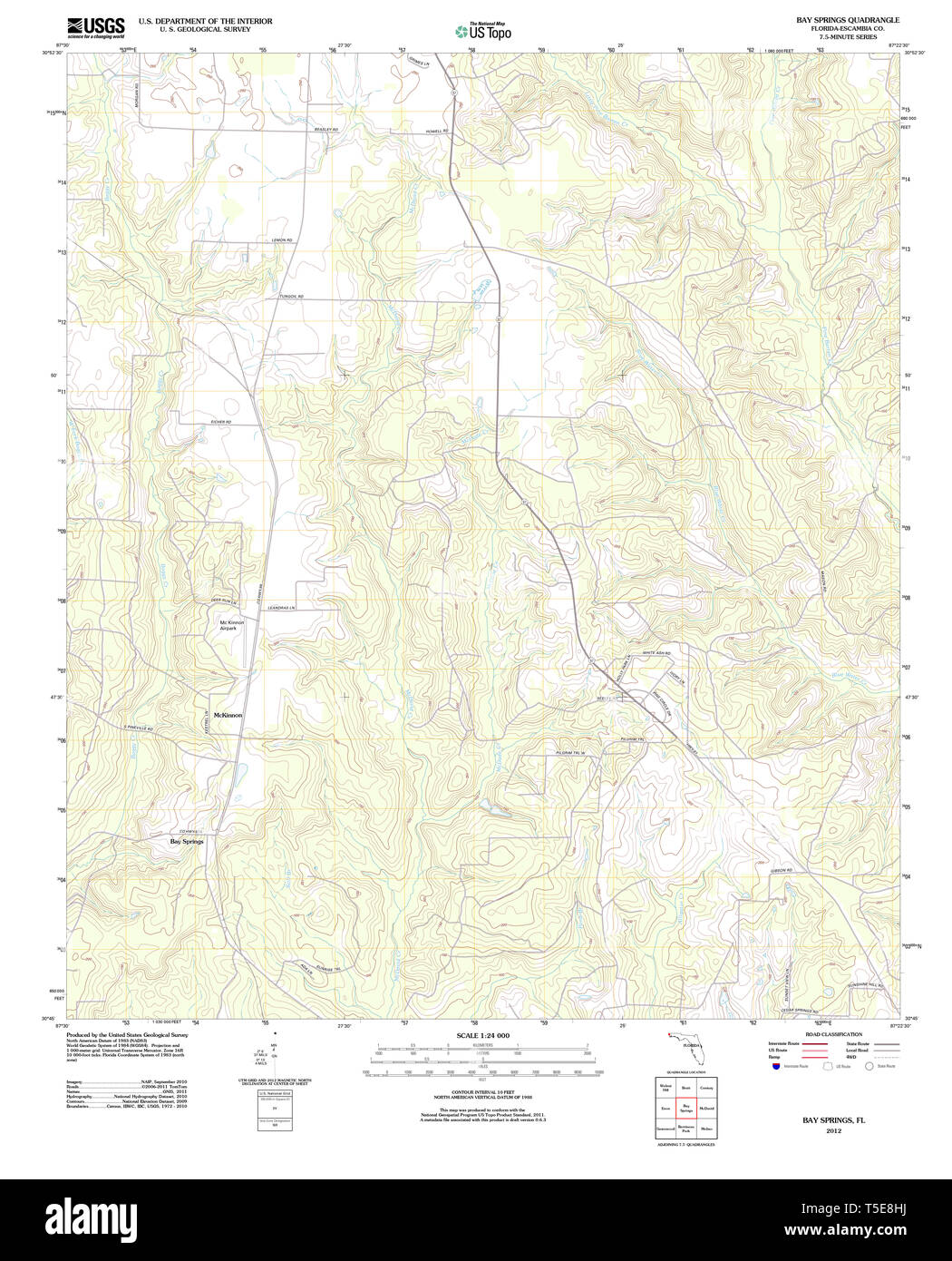 Map of bay springs hires stock photography and images Alamy