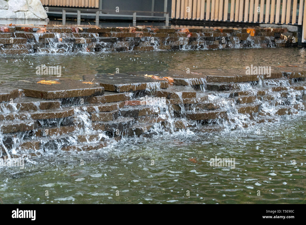 Portland, Oregon 20181120 Fountain on the entrance of the