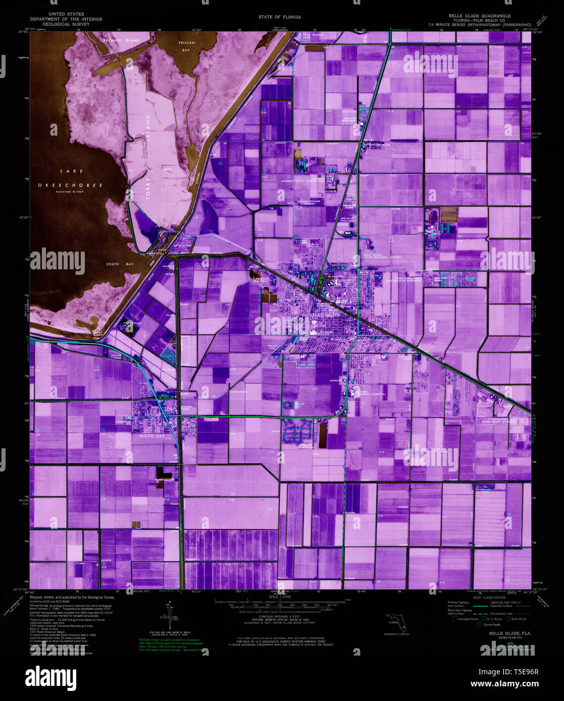 Belle glade florida map hires stock photography and images Alamy