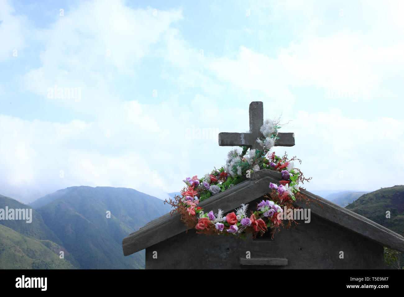 small church on hills of Shillong, Meghalaya, India, Asia Stock Photo