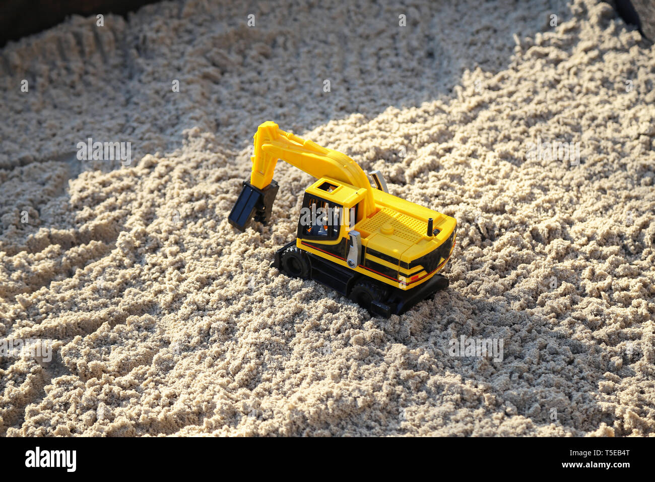 excavator sandbox toy