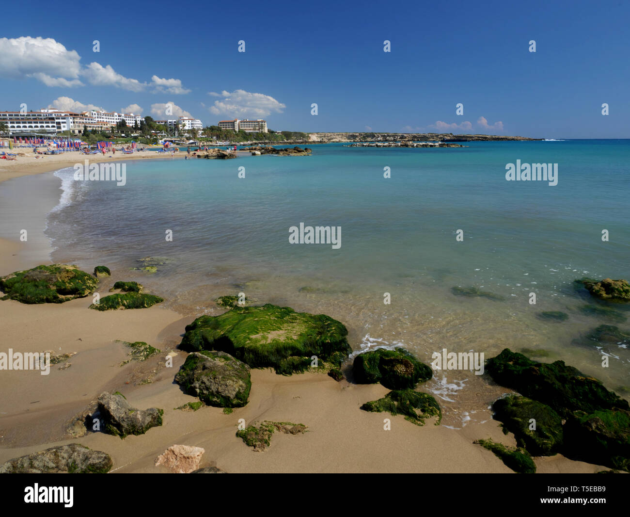 Corallia beach, Coral Bay, Paphos, Cyprus Stock Photo - Alamy