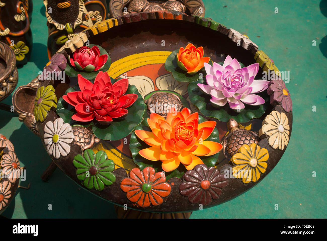 decorative planter, kept for sell, Thane, Maharashtra, India, Asia Stock Photo