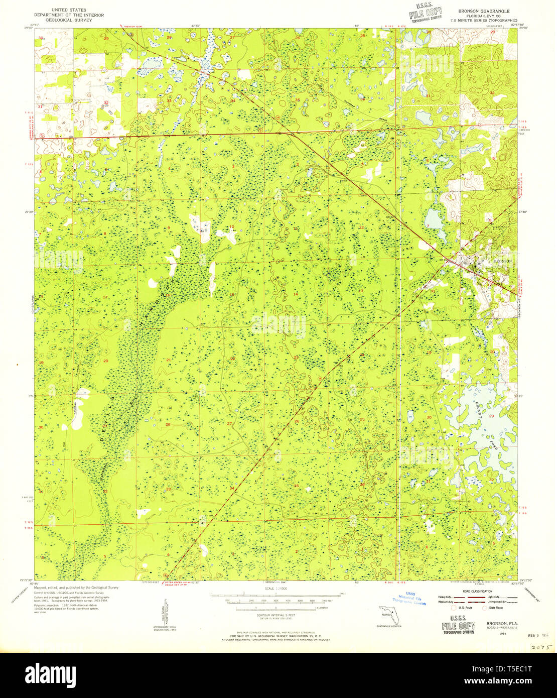 Map of bronson hires stock photography and images Alamy