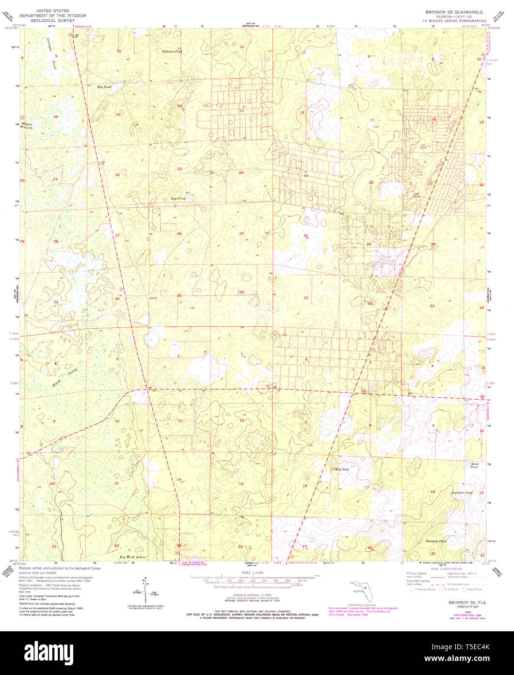 Map of bronson hires stock photography and images Alamy