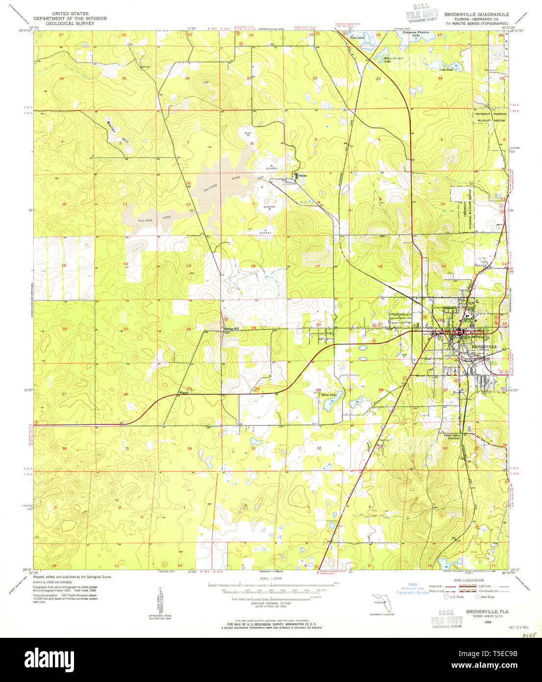 Map Of Brooksville Florida Area