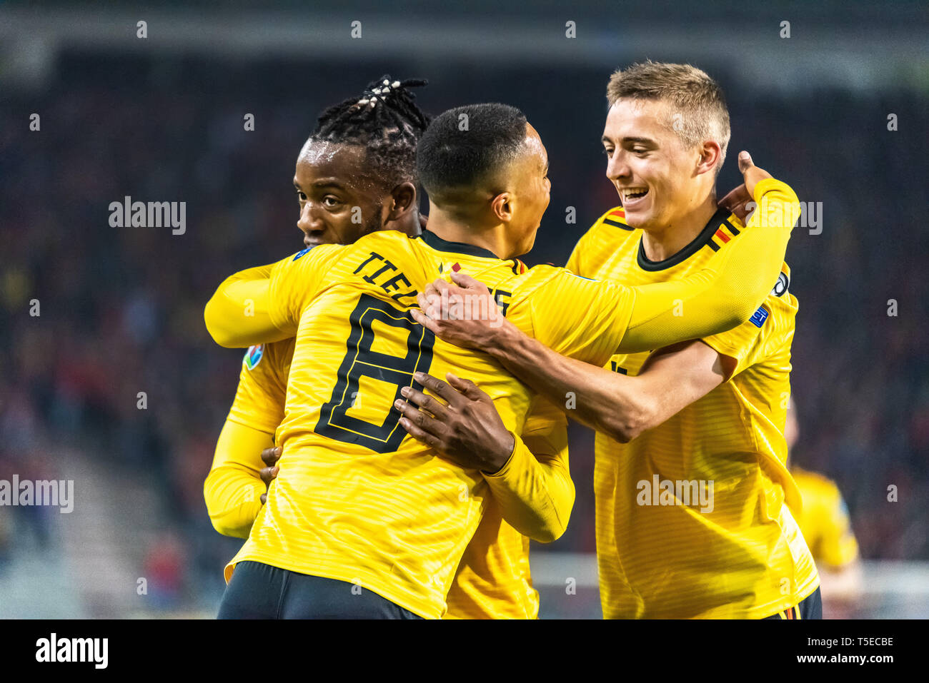 Uefa football hug hi-res stock photography and images - Alamy