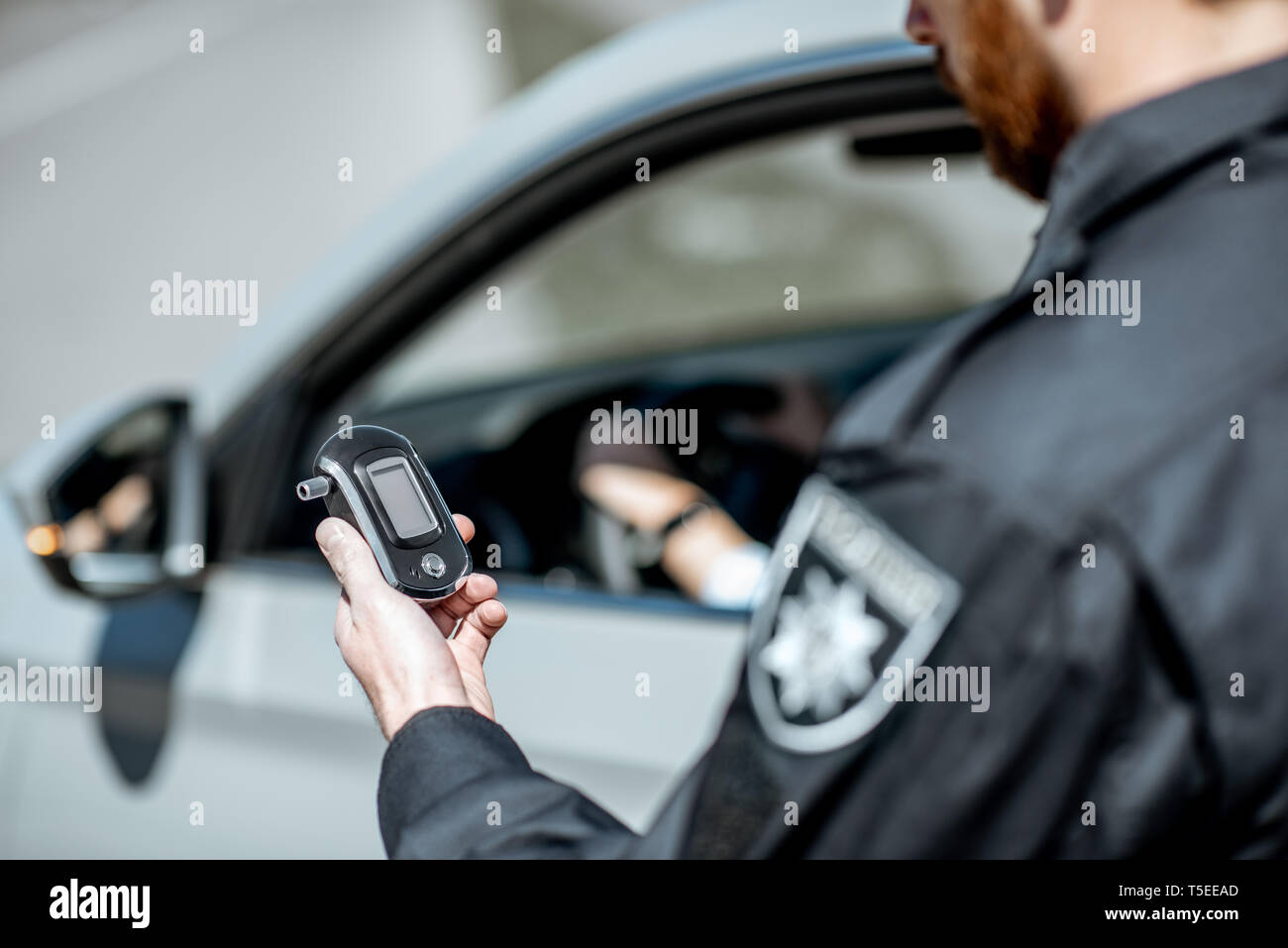 Breath test alcohol police hires stock photography and images Alamy