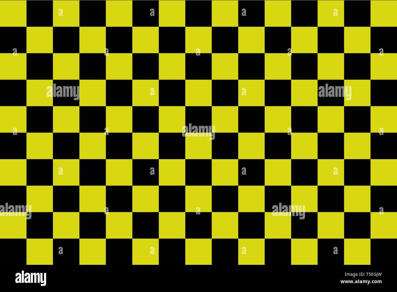 Checkered patterns. Seamless vector abstract basic backgrounds. Black and yellow colored cross painted template for banner, textile, fabric, design. V Stock Vector