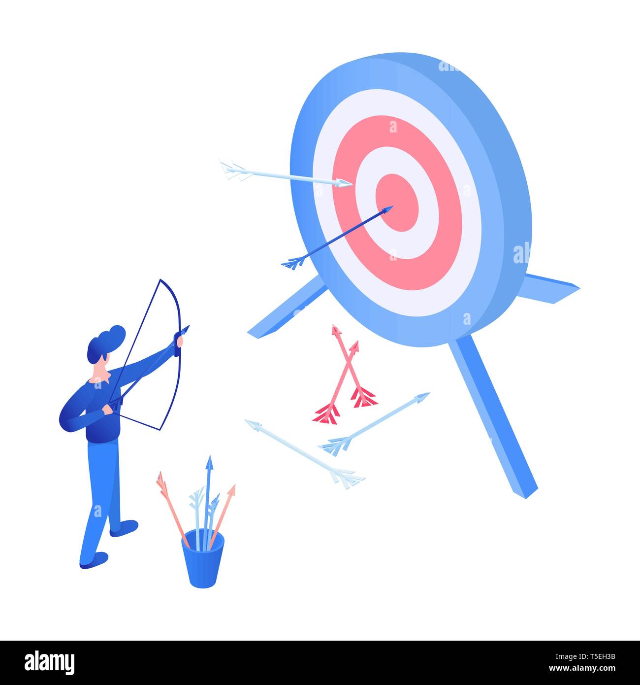 Archery archer target Stock Vector Images - Alamy