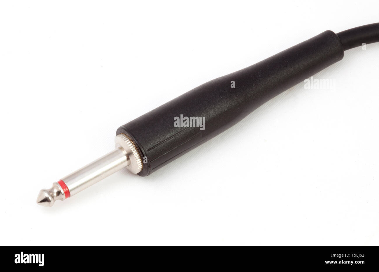 Guitar audio jack isolated on white Stock Photo Alamy