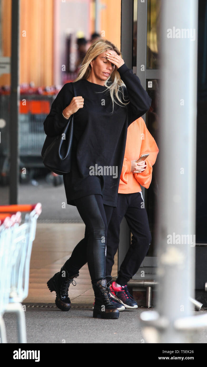 Katie Price And Her Daughter Princess Watch Katie S On Off Boyfriend Kris Boyson Play In A Football Match In Kent Featuring Katie Price Where Kent United Kingdom When 24 Mar 19 Credit Wenn Com