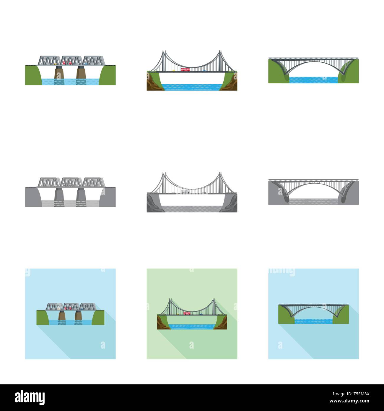 Isolated object of connection and design icon. Collection of connection ...