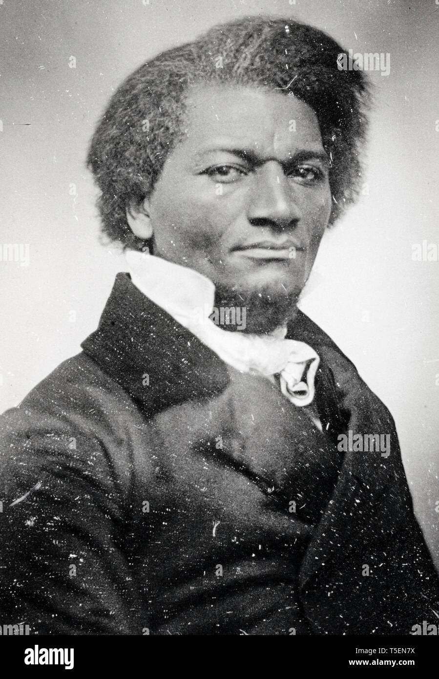 Frederick Douglass (1818-1895), portrait, c. 1855 Daguerreotype Stock Photo