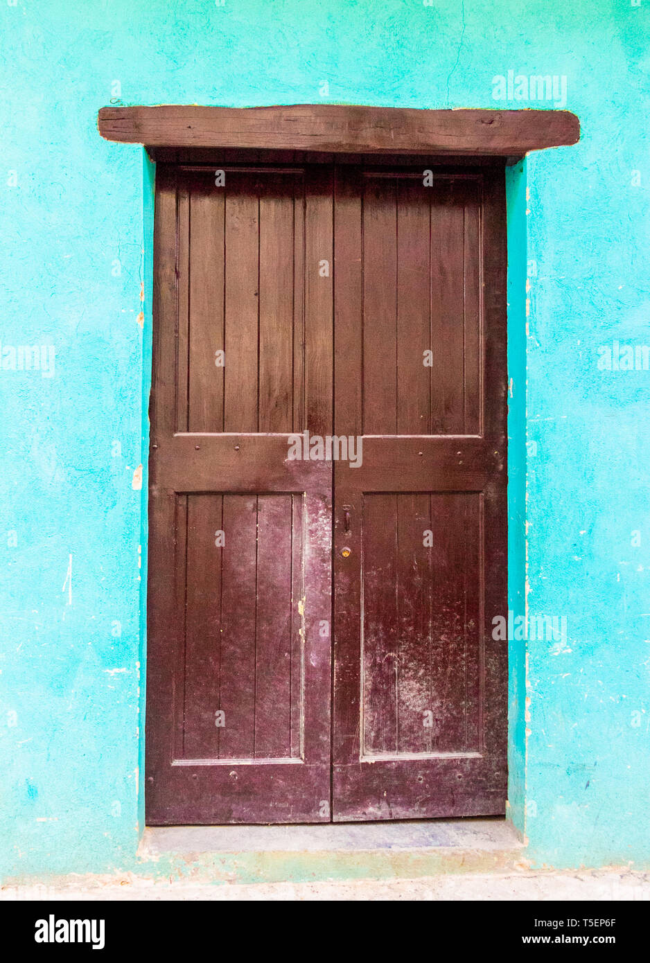 Colonial doors 01 /Spanish Colonial House Stock Photo