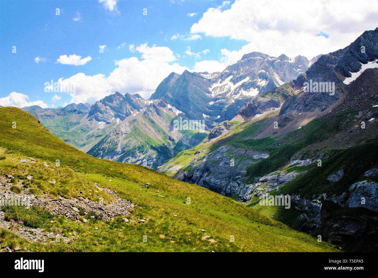 A picture of the Austrian Mountains near Saltzburg Stock Photo