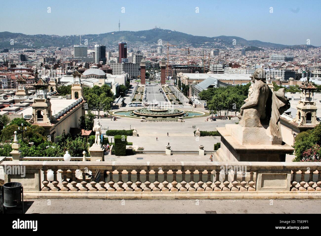 An aerial view of Barcelona Stock Photo - Alamy