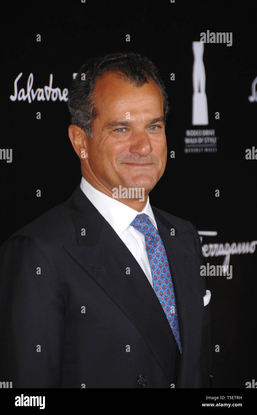LOS ANGELES, CA. October 09, 2006: LEONARD FERRAGAMO at the 2006 Rodeo ...