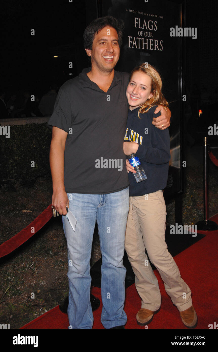 LOS ANGELES, CA. October 09, 2006: RAY ROMANO & daughter at the Los Angeles premiere of 'Flags of our Fathers'. Picture: Paul Smith / Featureflash Stock Photo