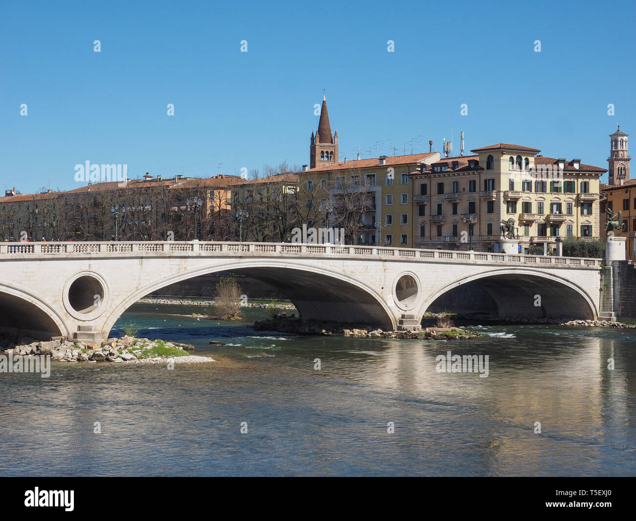 VERONA, ITALY - CIRCA MARCH 2019: View of River Adige Stock Photo - Alamy