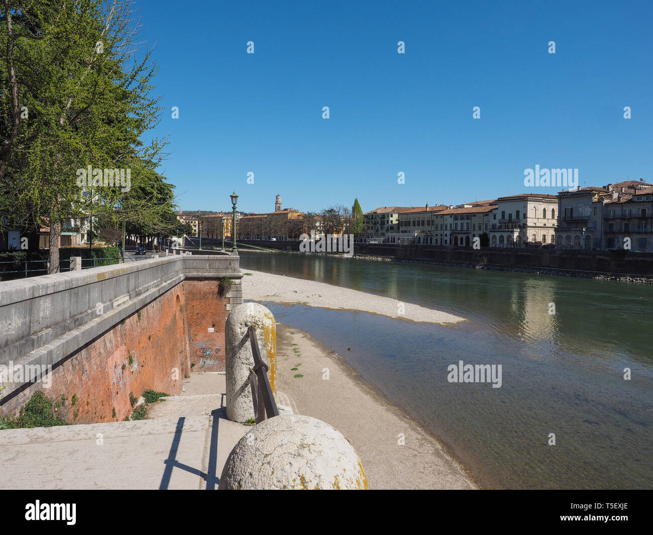 View of River Adige in Verona, Italy Stock Photo - Alamy