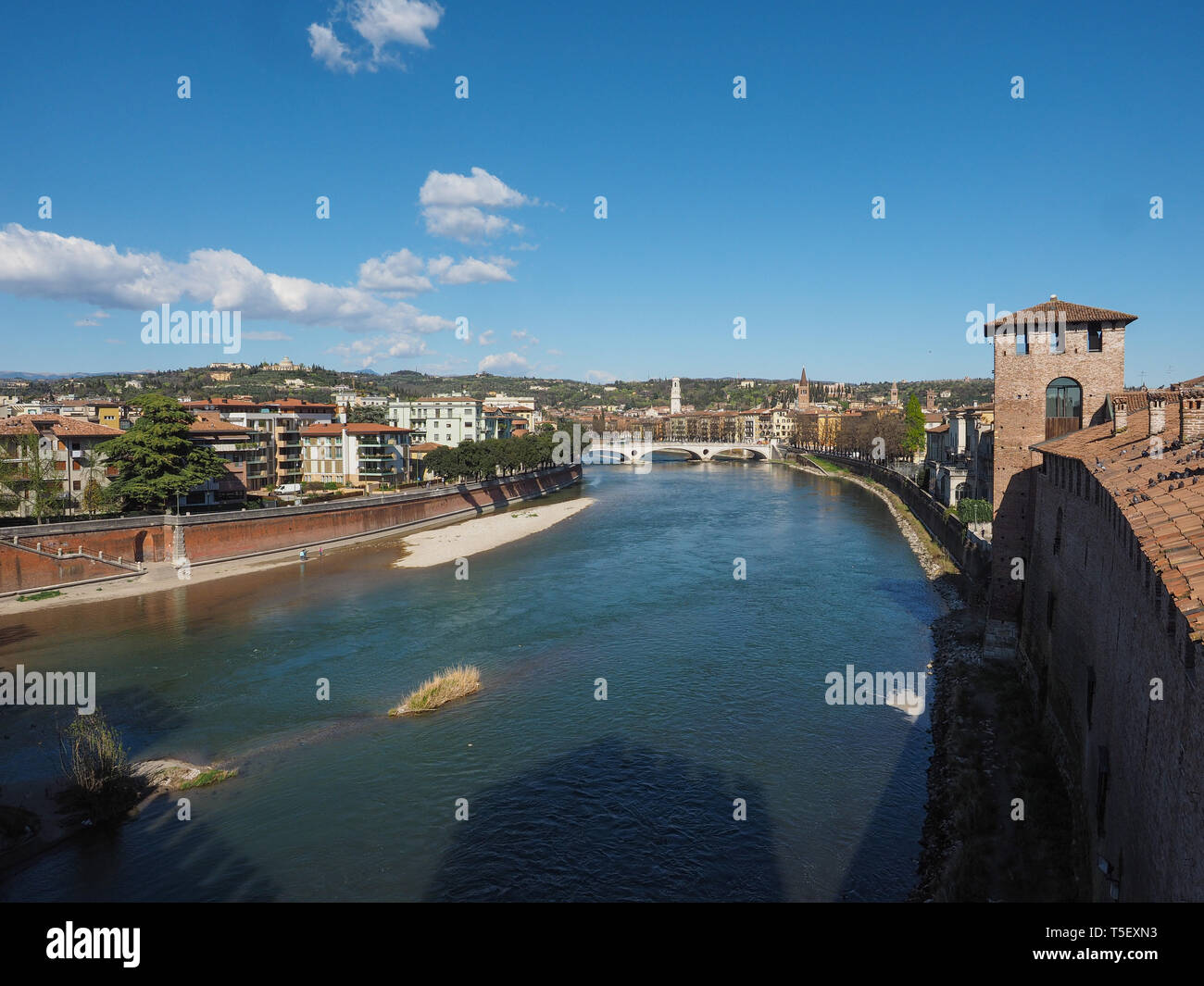 Aerial skyline verona city hi-res stock photography and images - Alamy