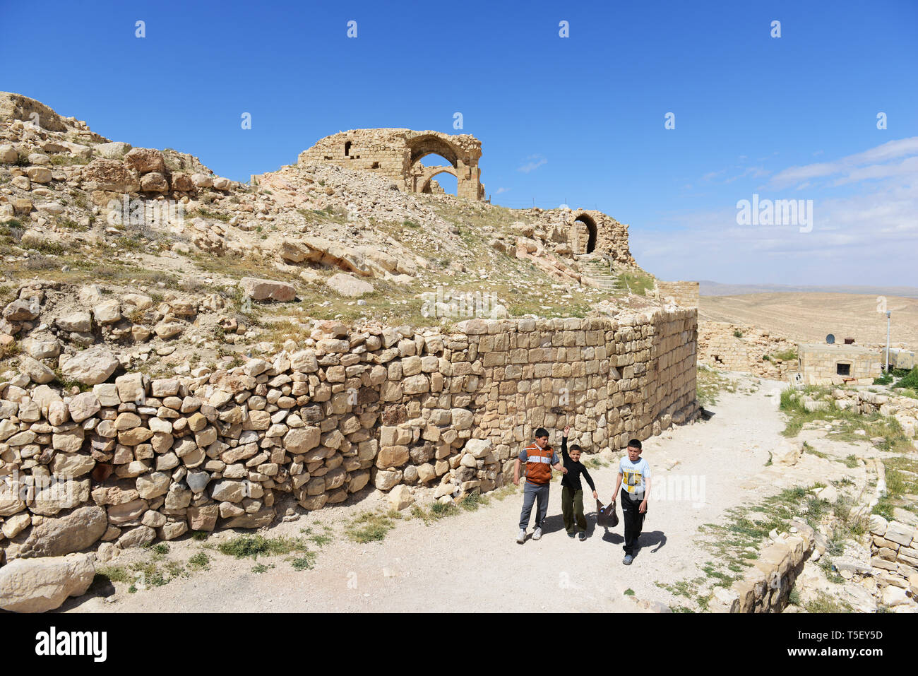 Montreal Crusader castle in Shoubak, Jordan Stock Photo - Alamy