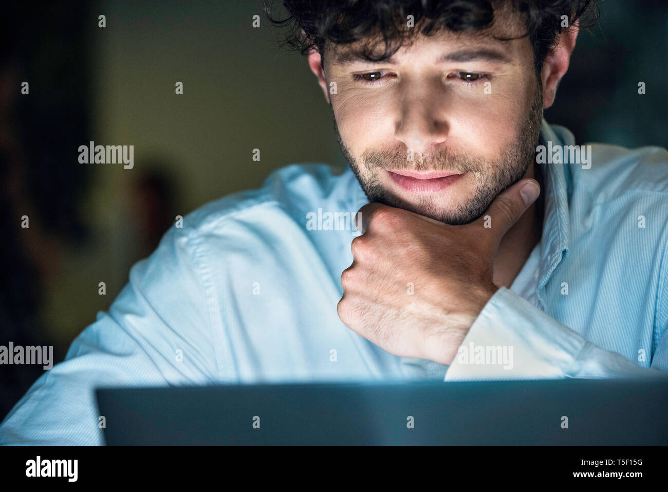 Businessman working in office Stock Photo