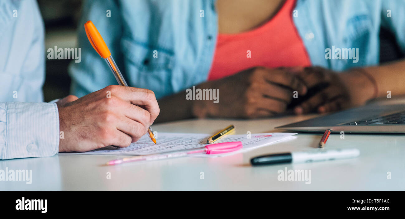 Business people working in office Stock Photo